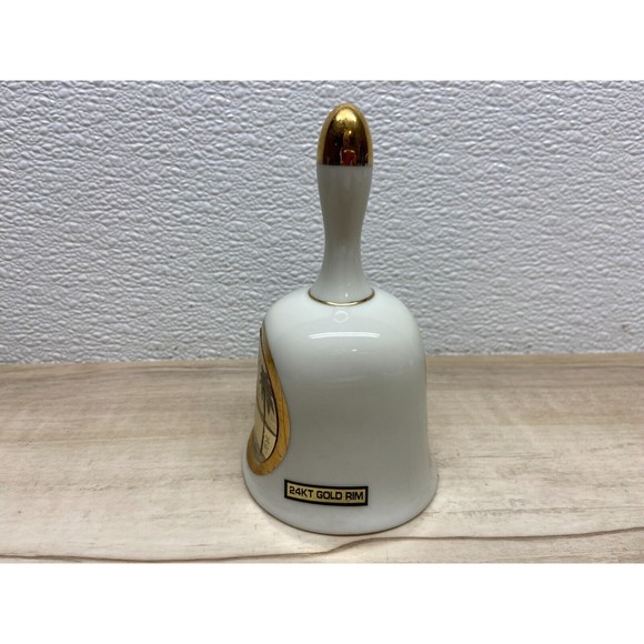 Original Chokin Art Collecection 24KT Gold Rim Porcelain Bell Hawaii - Picture 3 of 6